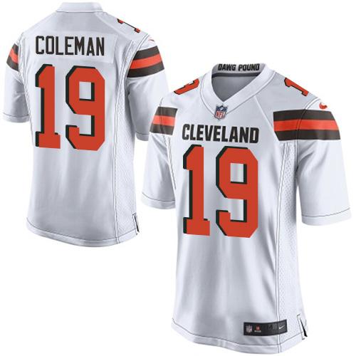 Nike Browns #19 Corey Coleman White Youth Stitched NFL New Elite Jersey
